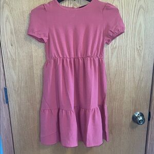 Love Ellie Mauve Tiered Ruffled Sundress with Puff Sleeves Lightweight Size 8/10